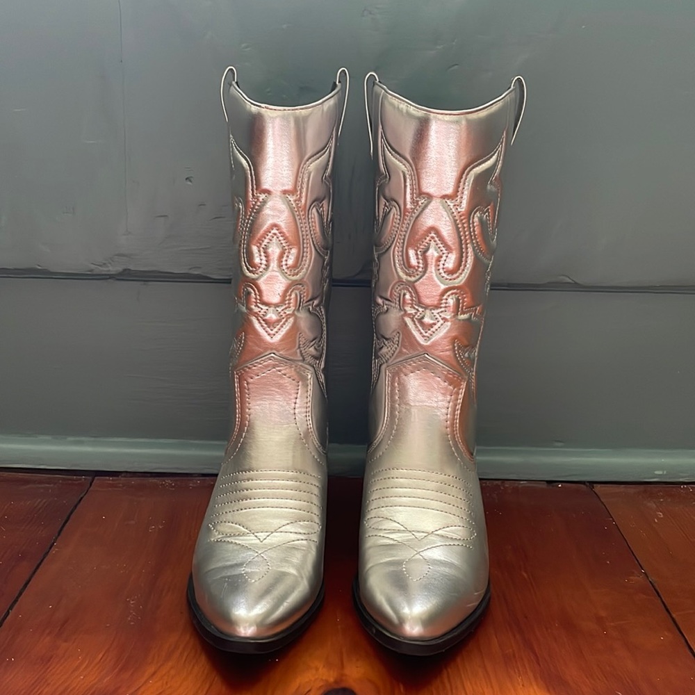 Metallic Cowboy Boots